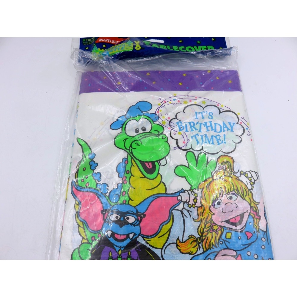 Vintage 1991 Eureekas Castle Tablecover Nickelodeon 90s Party Supply Amscan NEW